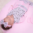 Saída Maternidade Menina Panda Lili – Conjunto 4 Peças Rosa