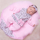 Saída Maternidade Menina Panda Lili – Conjunto 4 Peças Rosa