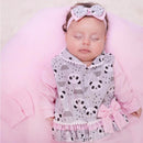 Saída Maternidade Menina Panda Lili – Conjunto 4 Peças Rosa