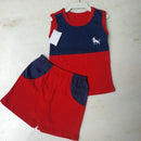Conjunto Infantil Masculino – Regata e Bermuda Colorida