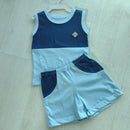 Conjunto Infantil Masculino – Regata e Bermuda Colorida