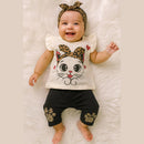 Conjunto bebê- camiseta e shorts