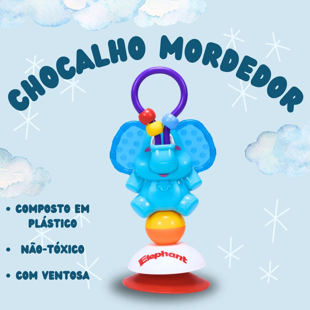 Chocalho Elefantinho feliz