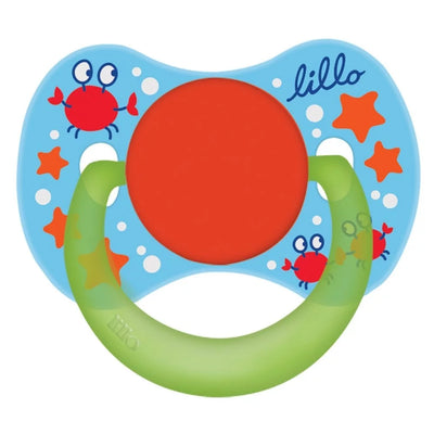 Chupeta Lillo Funny Orto Silicone Tamanho 2 Azul