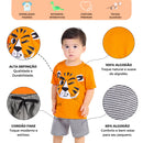 Conjunto Lançamento de Verão - Amiguinhos da Natureza - tigrinho feliz!