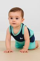 Conjunto Infantil Masculino – Regata e Bermuda Colorida
