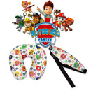 Kit almofada de pescoço e faixa de viagem